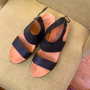 Korkease black dressy sandal size 9 women’s.